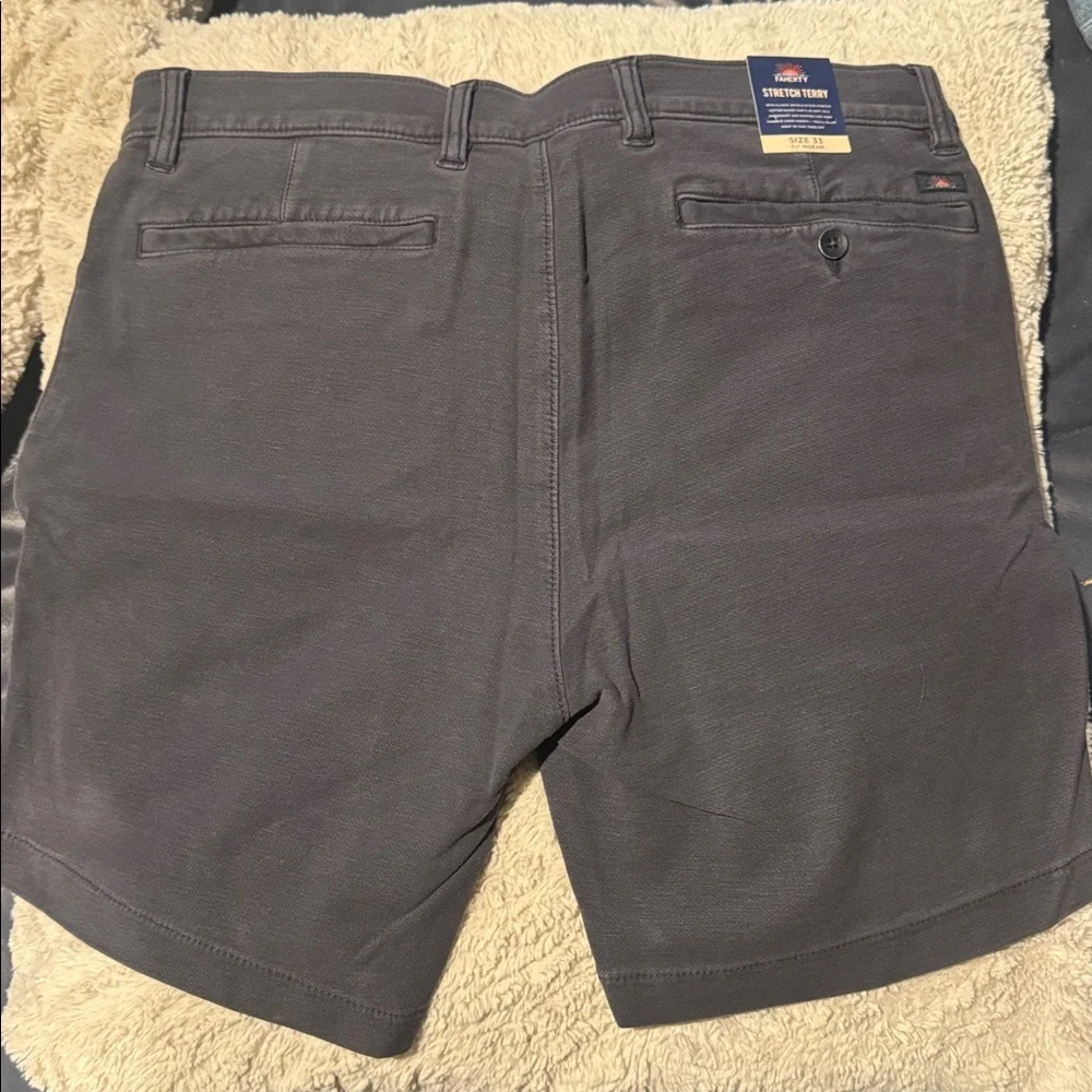NWT Faherty 7.5” Stretch Terry Shorts in Navy